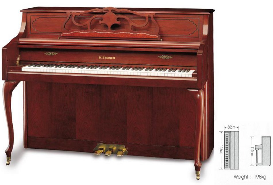 Steiner Pianoforte Verticale BSJ 143 F